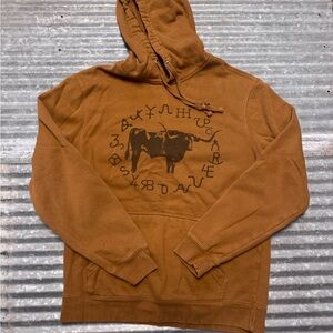 Brown Western Graphic Hoodie Unisex